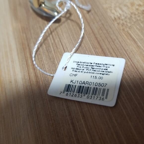 NWT Calvin Klein Continuity Slim Oval Faceted Yellow Glass Stone Size 7 - Picture 5 of 8